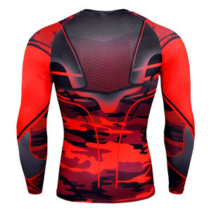 Ensembles Rash Guard Longs pour Hommes – Séchage Rapide, Anti-UV, Polyester Spandex, Tenue de Sport MMA BJJ, Sublimation Compression pour Entraînements - Product Image 4