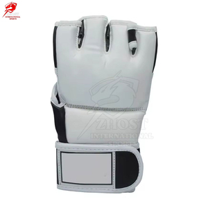 Guantes de MMA con Dedos Abiertos, Material de Cuero, Correa de Muñeca con Gancho y Bucle, Transpirables, Lavables, Equipo de Protección de Boxeo, Conjunto Combinado Unisex - Product Image 6