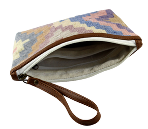 Petit sac à main artisanal professionnel de haute qualité, style vintage, fabriqué à partir de coton Dhurry/Kelim tissé à la main, fermeture à glissière - Product Image 6