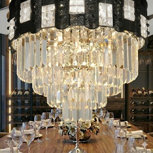 Modern <b>Crystal</b> <b>LED</b> <b>Ceiling</b> Fan with Retractable Blades Remote Control Silent Chandelier Lamp for Bedroom Home Decor Lamp - Product Image 3