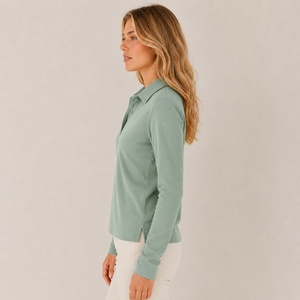 Camiseta Polo Informal para Mujer, Uniforme de Negocios, Ropa con Logotipo Personalizado, Marca Privada, Fabricante OEM ODM, Proveedor - Product Image 2