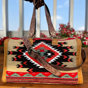 New Western 100% Full Grain <b>Genuine</b> Leather Travel Bags Multifunctional Adjustable Straps Unisex Travel Bags Weekender Bags - Product Image 4