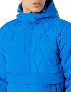 Blouson matelassé chauffant pour homme, style vintage, écologique, respirant, avec capuche, poche avant, coupe confortable et douillette pour l'automne - Product Image 6