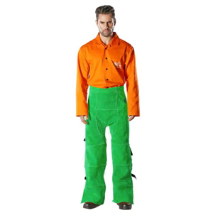 A Grade Cowhide <b>Split</b> Leather Welding <b>Trouser</b> for Protection Leather Safety Protective Welding Safety Industrial - Product Image 3