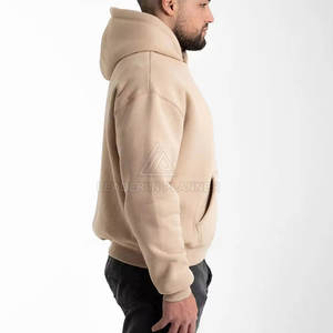 บริการ OEM ขายส่ง เสื้อฮู้ดดี้ผู้ชายแบบโอเวอร์ไซส์ ดีไซน์พื้นฐานที่ดีที่สุด น้ำหนักเบา ระบายอากาศได้ดี ผลิตในประเทศปากีสถาน - Product Image 3