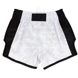 กางเกงมวยไทยผ้าซาตินแบบยูนิเซ็กซ์ สกรีนลายด้วยความร้อน ยืดหยุ่น ระบายอากาศ แห้งเร็ว พร้อมโลโก้สั่งทำและป้ายแบรนด์ส่วนตัว - Product Image 1