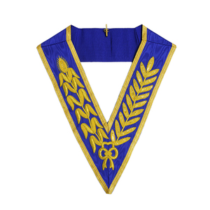 Paquete de Regalia Masónica de Grado Superior para Ceremonia de Vestir y Desvestir, Incluye Mandil, Collar de Vestir y Collar, Conjunto Completo de Regalia - Product Image 5