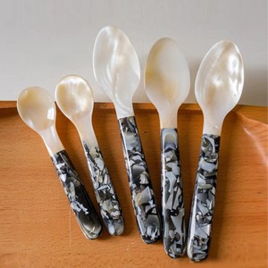 High Quality Luxury Mother of Pearl Caviar Spoons <b>Mirror</b> Polish Eco-Friendly Disposable Restaurant Serving Set Tableware - Product Image 2