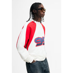 Sweat-shirt unisexe personnalisé à imprimé vintage, coupe oversize, zippé, décontracté, streetwear, pull à col rond, épaules tombantes - Product Image 5