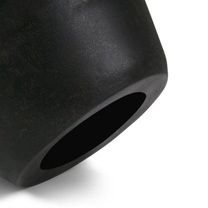 Statement Surface Modern Coffee <b>Table</b> With Ribbed Base Minimalist Living Room Furniture Durable Design Black Finish - Product Image 3