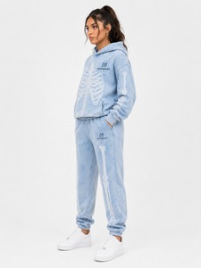Ensemble de survêtement pour femme de haute qualité, style vintage, tissu en coton, coupe confortable, logo personnalisé, deux pièces - Product Image 5