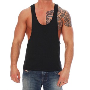 Débardeur de fitness sans manches pour homme, broderie de logo personnalisée, vêtements de sport décontractés, 100% polyester, séchage rapide, respirant, OEM - Product Image 3