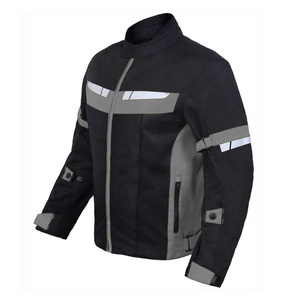 Chaqueta de Motociclista Personalizada Hecha en Pakistán, Resistente al Viento, Transpirable, de Secado Rápido, Talla Grande, Estampada, con Protectores, Textil, Unisex - Product Image 3