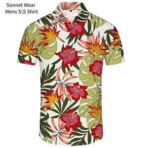 Camisa de manga corta con estampado AOP para hombre - Product Image 3