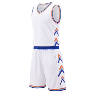 Conjunto de Ropa Deportiva de Baloncesto de Diseño Personalizado de la Mejor Calidad, Ropa Deportiva sin Mangas, Impresión por Transferencia de Calor, Poliéster/Algodón Antibacteriano - Product Image 1