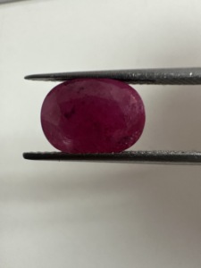Piedra Preciosa de Rubí Birmano Natural Premium, Facetada, de Una Sola Pieza, para Anillos, Colgantes y Joyería de Lujo, Lista para Usar - Product Image 1