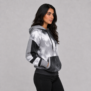 Top Quality Women <b>Tie</b> <b>Dye</b> <b>Hoodie</b> Custom Logo Soft Cotton Fleece Warm Breathable Pullover Casual Streetwear <b>Hoodie</b> Wholesale - Product Image 3