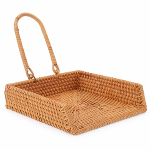 Beautiful <b>braided</b> rattan napkins holder napkin holders for dining table decoration <b>accessories</b> - Product Image 6