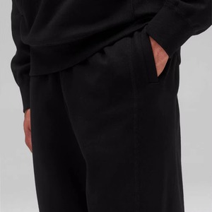 Ensemble sweat à capuche et pantalon de survêtement noir pour homme, coupe ample, décontracté, pour le sport et l'automne, avec cordon de serrage à la taille et poches latérales - Product Image 3