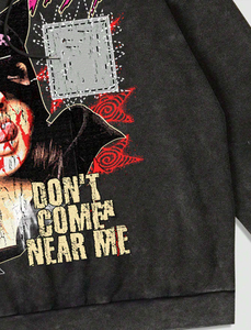 Sudadera con capucha personalizada con estampado gráfico de nuevo estilo, lavado ácido, de algodón de primera calidad, diseño moderno, para venta al por mayor. - Product Image 4