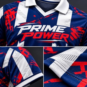 เสื้อฟุตบอลพิมพ์ลายตามสั่ง ขายส่ง ชุดยูนิฟอร์มฟุตบอลแบบซับลิเมชั่น เสื้อกีฬาระบายอากาศได้ดี สั่งตรงจากโรงงาน - Product Image 3