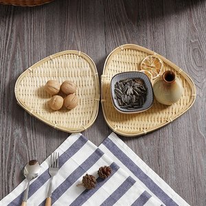 Handmade Eco Friendly <b>Trays</b> Best Selling From Vietnam Natural Bamboo Serving Storage Plates Various Sizes - Product Image 6