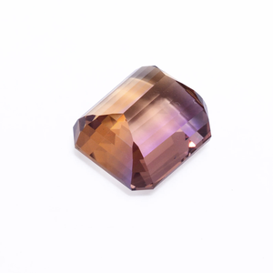 Ametrina AAA+ de 12.80x14.20mm, octágono facetado, ametrina bicolor natural, piedra preciosa semipreciosa suelta, corte Ascher, para joyería. - Product Image 3