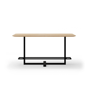 Table de bar en bois de manguier noyer rectangulaire pliable d'intérieur pour divers espaces-pour l'entrée du centre commercial ferme sous-sol écoles industrielles - Product Image 2