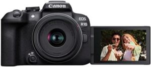 EOS R10 RF-S18-45mm F4.5-6.3 est un kit d'objectif STM, caméra sans miroir pour vlogging - Product Image 2