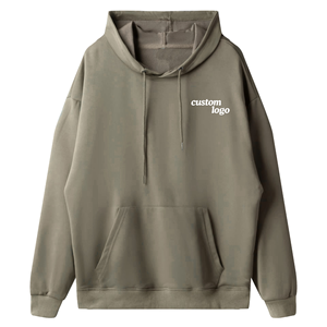 Sudadera con Capucha para Hombre, Nueva Colección de Invierno, Manga Larga, Estilo Casual, con Bolsillo de Color Sólido, Tejido Fino, Corte Holgado, 100% Algodón - Product Image 2