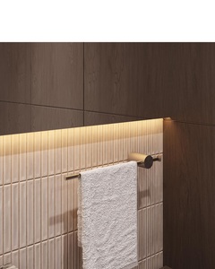 Modern Wall Mounted Towel Rack Stainless Steel Chrome Plated Bathroom <b>Hook</b> Set Durable Finish - Product Image 1