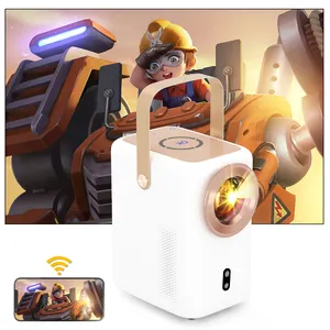 Proyector Topfoison L12 con WiFi 5g y Bluetooth 4K portátil Home VIdeo Smart Android9.0 con proyectores de control remoto