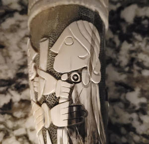 High Quality Carved Drinking Horn Best Quality Polished Technique Decoration Iron <b>Stand</b> Agate Handmade Natural Crafts for Sale - Product Image 4