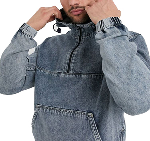 Chaqueta de Mezclilla para Hombre, Fabricantes Profesionales, Chaqueta de Mezclilla con Botones y Manga Larga - Product Image 5