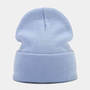 Gorro Unisex de Color Sólido, 100% Acrílico, Tejido Plano, Cálido para Invierno, Informal, para Exteriores, Adultos, Circunferencia de Cabeza 58-60CM - Product Image 3