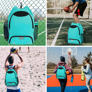 Sac à dos de football à faible MOQ, coutures robustes, matériau durable, multi-compartiments, grande capacité, résistant à l'eau, pour entraînement et pratique - Product Image 6