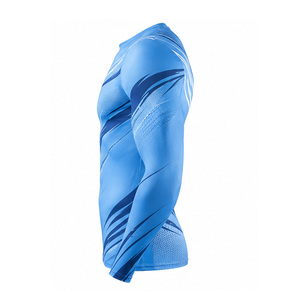 T-shirt de compression pour homme, vêtements de sport, personnalisable, séchage rapide, extensible, respirant, entraînement, fitness, haut de gamme, fournisseur OEM US - Product Image 6