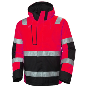 Hi Vis Reflective Safety Work Wear Safety <b>Jacket</b> with Custom Logo Printing Reflective Construction Safety <b>Workers</b> <b>Jackets</b> - Product Image 4