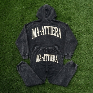 Custom Washed Oversized Hoodie and <b>Jogger</b> Sweatpants Set <b>Women</b> Cotton <b>Fleece</b> Streetwear Tracksuit OEM ODM - Product Image 6