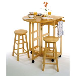 Set di piatti e vassoi salvaspazio in 3 pezzi Burnett - Product Image 1