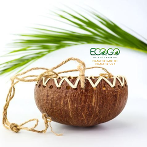 Macetas Premium de Cáscara de Coco |   Macetas Hechas a Mano Naturales para Flores, Hierbas y Decoración de Jardín Interior y Exterior |   Eco2go Vietnam - Product Image 2