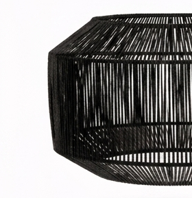 Lampe suspendue artisanale en rotin naturel, lanterne élégante de style bohème côtier, lustre de plafond en bambou écologique - Product Image 3