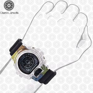 Reloj de Lujo para Hombre Charm Jewells, Acero Inoxidable, Esfera de 40 mm, Bisel con Diamantes, Movimiento Mecánico Analógico, Resistencia al Agua de 10 Bares, con Botón de Presión - Product Image 3