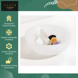 Indian Supplier Selling Top Quality Handmade Polished Eco-Friendly Natural Selenite Healing <b>Crystal</b> Bowl at Low Market Price - Product Image 2