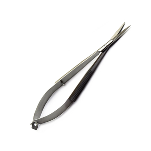 Tijeras Rectas Oftálmicas Noyes con Muelle, Instrumento de Disección Microquirúrgica de Acero Inoxidable de Precisión Profesional - Product Image 1