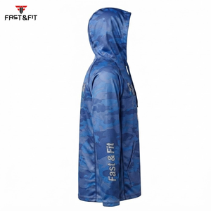 Sudadera con Capucha de Poliéster de Secado Rápido, Diseño Sublimado, Manga Larga, Protección Solar, Ligera, para Senderismo y Pesca al Aire Libre - Product Image 3
