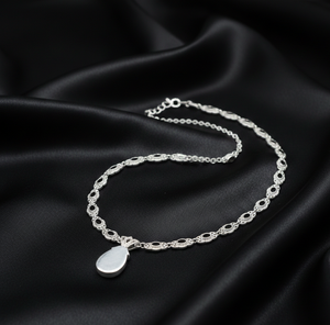 Elegante Collar con Colgante de Perla de Ónix Negro, Plata de Ley 925, Chapado en Oro de 18K, para Mujer, Ideal para Cócteles y Eventos Nocturnos - Product Image 4