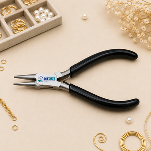 Pince à bec rond professionnelle pour la fabrication de bijoux, en acier inoxydable, outil de bouclage de fil et de perlage, fabricant OEM ODM - Product Image 6