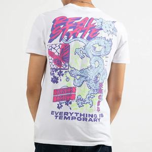 100% Spandex algodón hombres camiseta al por mayor logotipo personalizado impreso bordado manga corta Color sólido Casual Jersey de talla grande - Product Image 5