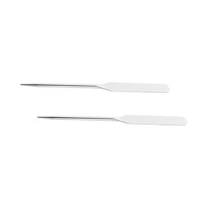 Stainless Steel Cosmetic Spatula Pointed Flat Tip Foundation Mixing Rod Professional <b>Makeup</b> Blending <b>Tool</b> Instrument - Product Image 2